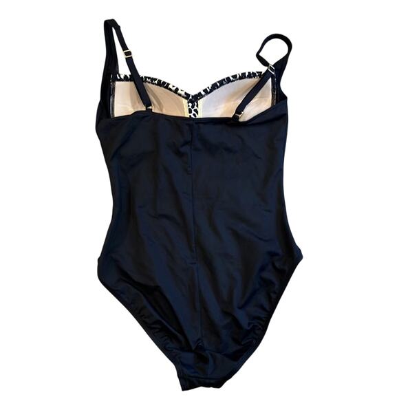 LA BLANCA Chic Animal Print Spot On Spots One Piece Bathing Suit Size 6 - Picture 3 of 9